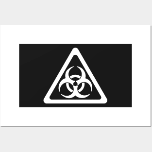 Biohazard Symbol Warning Sign - Triangular Posters and Art